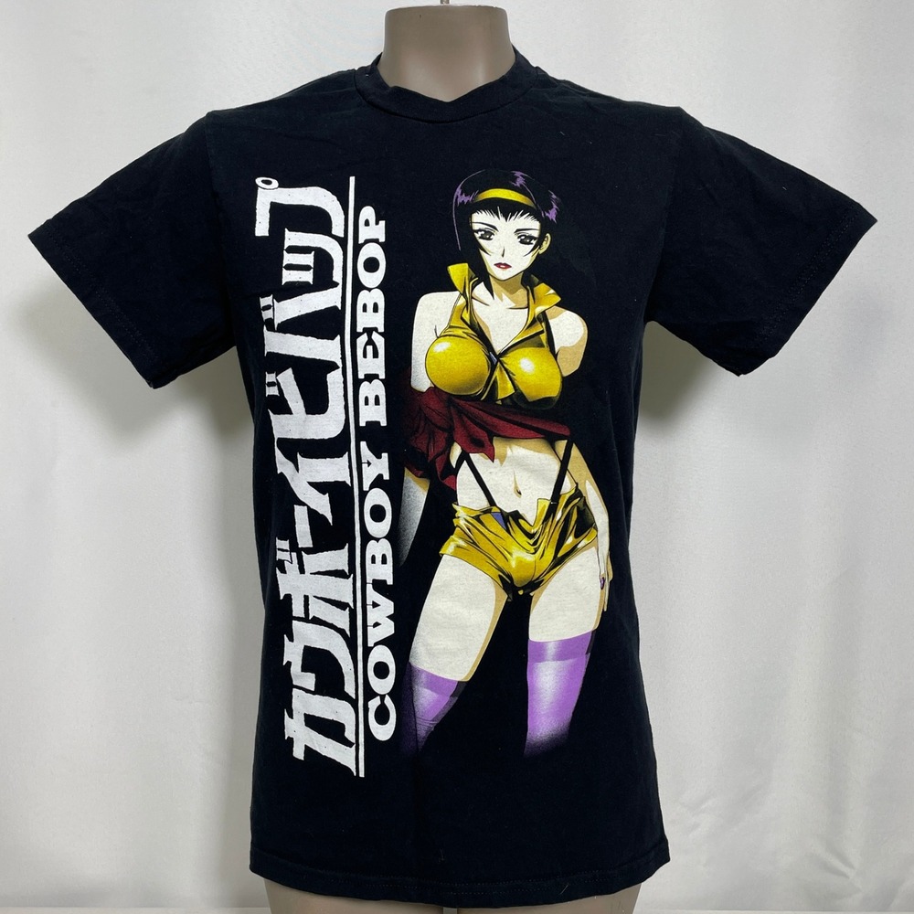 Cowboy Bebop Faye Valentine Anime Funimation Black T-Shirt Women's SMALL